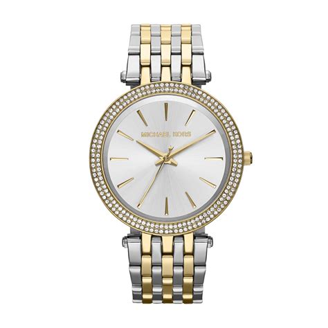 michael kors silver gold watch|michael kors watches ladies gold.